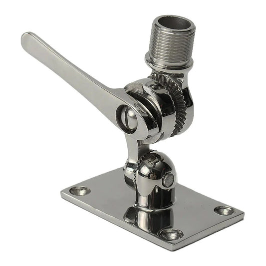 Marine Mount - 316 Stainless Steel 2-Way Adjustable Knock-Down Mount, 1"-14 UNS thread