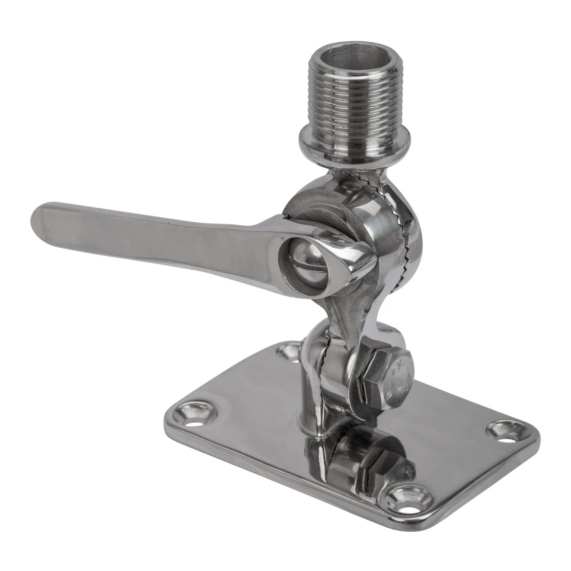 Marine Mount - 316 Stainless Steel 2-Way Adjustable Knock-Down Mount, 1"-14 UNS thread