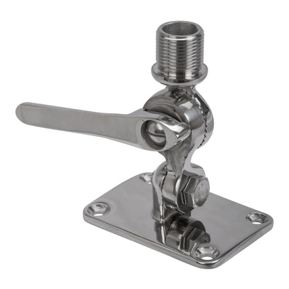 Marine Mount - 316 Stainless Steel 2-Way Adjustable Knock-Down Mount, 1"-14 UNS thread
