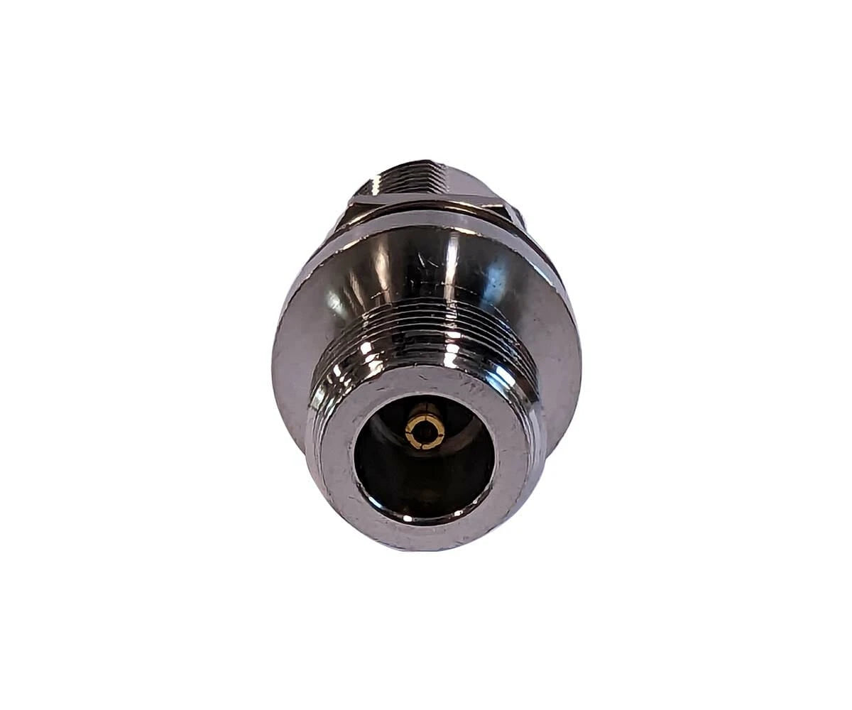Powertec RF Adapter N Female to N Female, Bulkhead Rear Mount