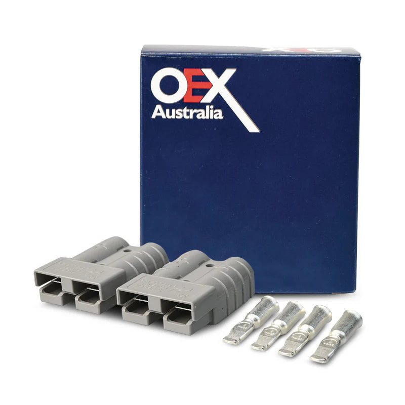 OEX 50A GENUINE ANDERSON PLUG CONNECTOR, GREY - 5 PAIRS