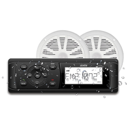 AXIS MARINE RECEIVER + 6.5 INCH SPEAKER PACK