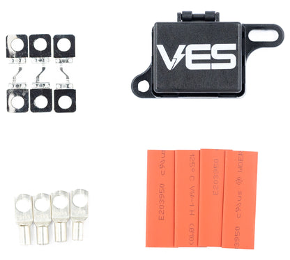 Midi Fuse Kit Dual Holder 80 AMP 1 Holders 3 Fuses 4 Terminals 4 Heat shrink