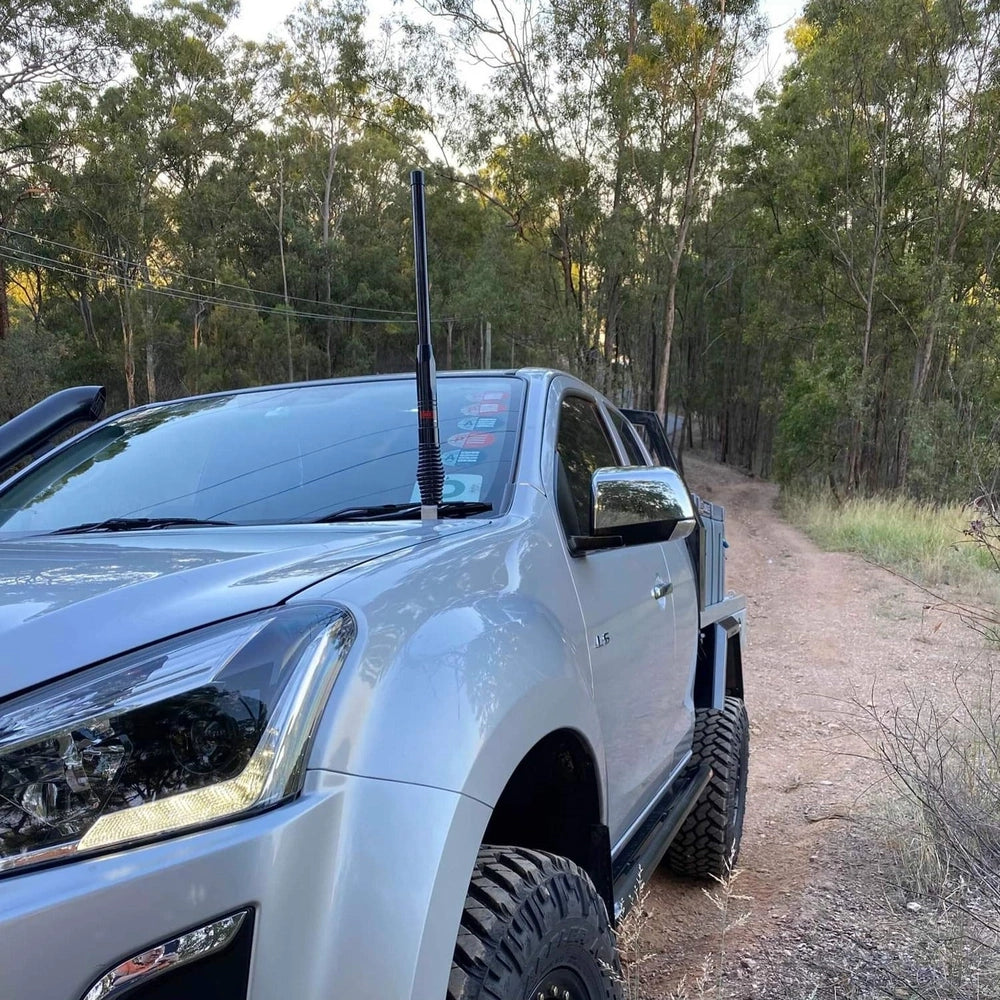 GMF 4x4 Isuzu DMAX 2012-2020 Bonnet Aerial UHF Antenna Bracket 006-BB