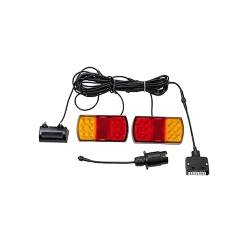 Roadvision 12V Stop/Tail/Ind/Ref/Lic Rect 150 x 80mm + BR25B + 7TPF + 7TPR 8X5 Trailer Kit with LEDLink Harness