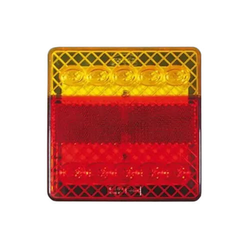 Roadvision LED Rear Combination Lamp 10-30V Stop/Tail/Ind/Ref Surface Mount 100 x 100mm Single Blister