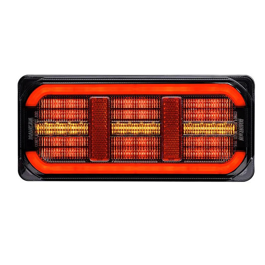Roadvision LED Rear Combination Lamp 10-30V Stop/Tail/Ind/Ref Glowtech Tail 220x100x37mm