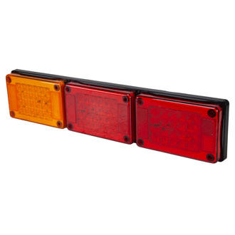 Roadvision LED Combination Lamp Triple BR601 - Rect Stop/Tail/Ind Lamp Twin Module