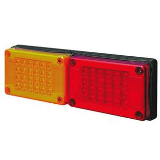 Roadvision BR601 LED Jumbo Rectangular Stop/Tail/Indicator Twin Lamp
