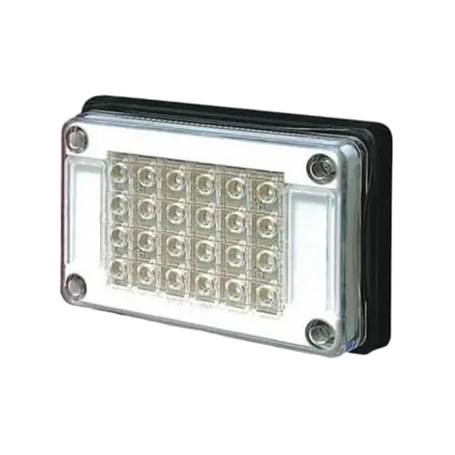 Roadvision 10-30V 24 LED Jumbo 202 x 132mm White Lens Surface Mount