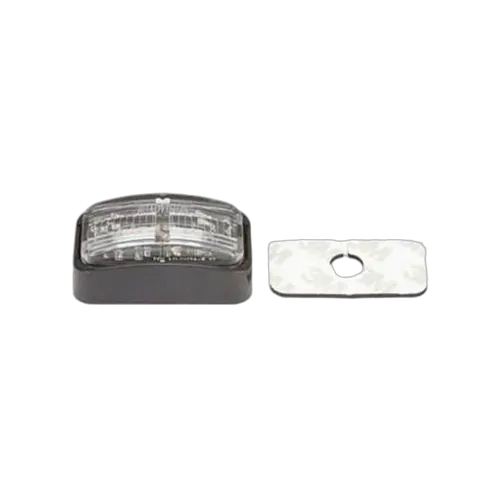 Roadvision Clearance Light LED White BR7 Series 10-30V 50x25mm Clear Lens Self Adhesive Mount 0.5m Cable Twin Pack