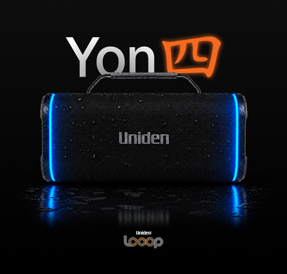 Uniden Looop Yon 100W Bluetooth Speaker IP67 Power Bank Handle
