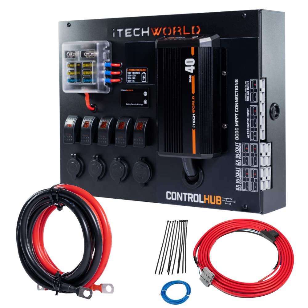 Control Hub For Rv Vans Itechworld 12V Control Hub with 40A Dcdc Charger Itechdcdc40 – Voltage ...
