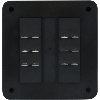 Enerdrive Fuse Block Panel Mount 6 In 6 Out with LEDs
