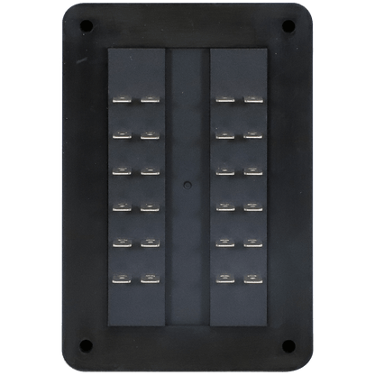 Enerdrive Fuse Block Panel Mount 12 In 12 Out with LEDs