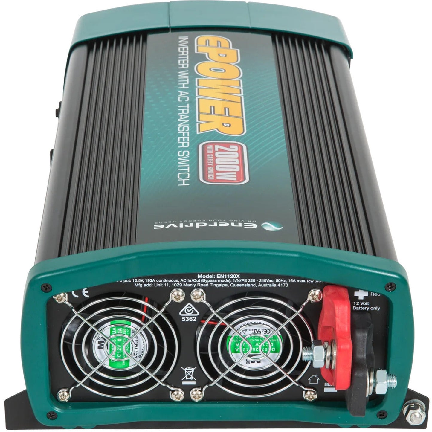 Enerdrive ePOWER 2000W 12V Pure Sine Wave Inverter with RCD & AC Transfer Switch