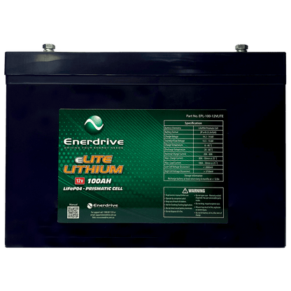 Enerdrive eLITE 12V 100Ah Lithium Battery