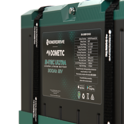 Enerdrive B-TEC ULTRA 12V 200Ah Lithium Battery IP67 Waterproof
