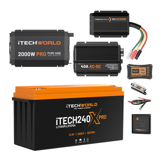 Essential Lithium Caravan Kit 240Ah