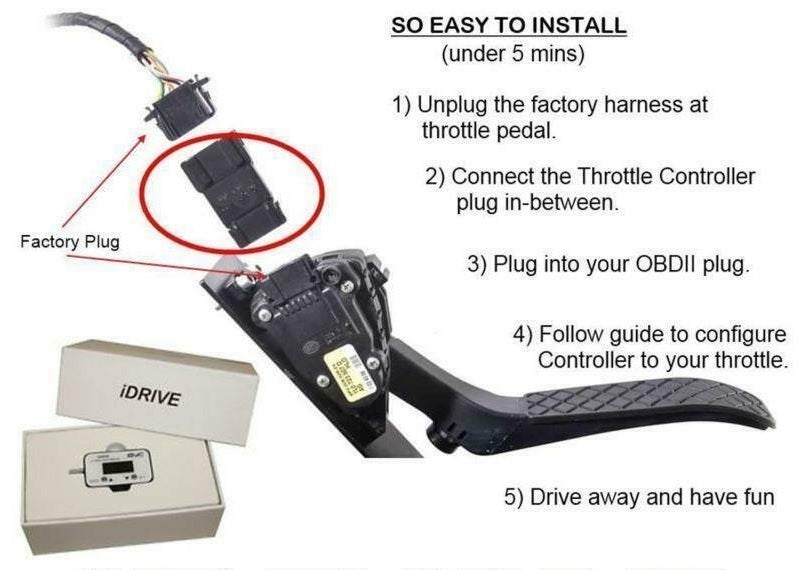 iDrive Throttle Controller for Peugeot 5008 2010-On All Engines