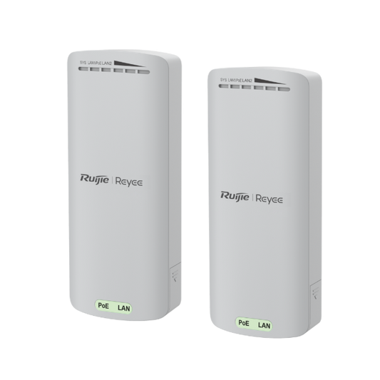 Ruijie Reyee RG-EST100-E 2.4GHz Wireless Bridge Kit (2-Pack, 300Mbps, 500m Range, 8dBi Antenna)