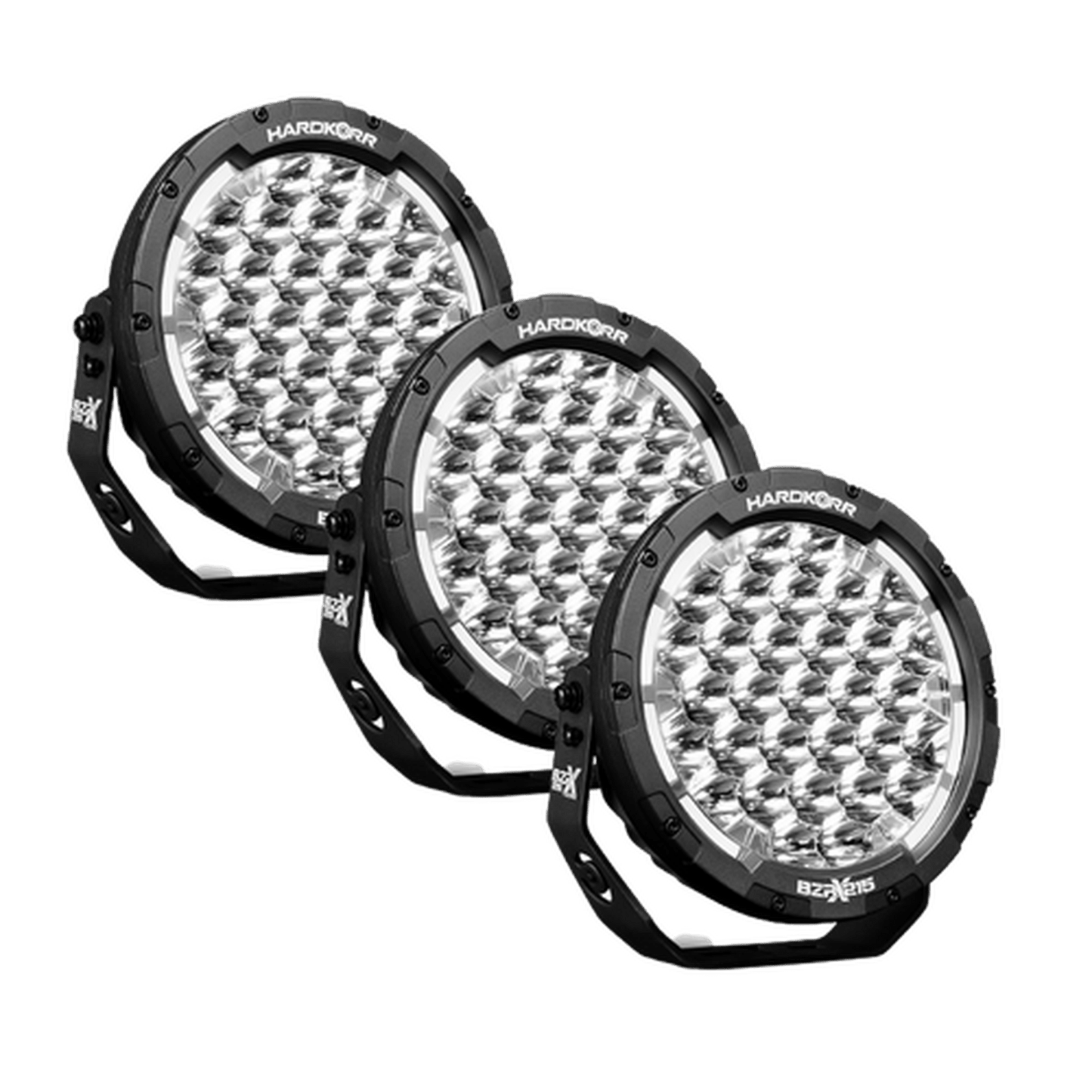 BZR-X Series 9″ LED Driving Lights (3 Pack w/Harness)