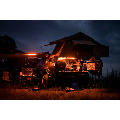 Hard Korr Lifestyle 4-Bar Orange & White LED Camp Light Kit