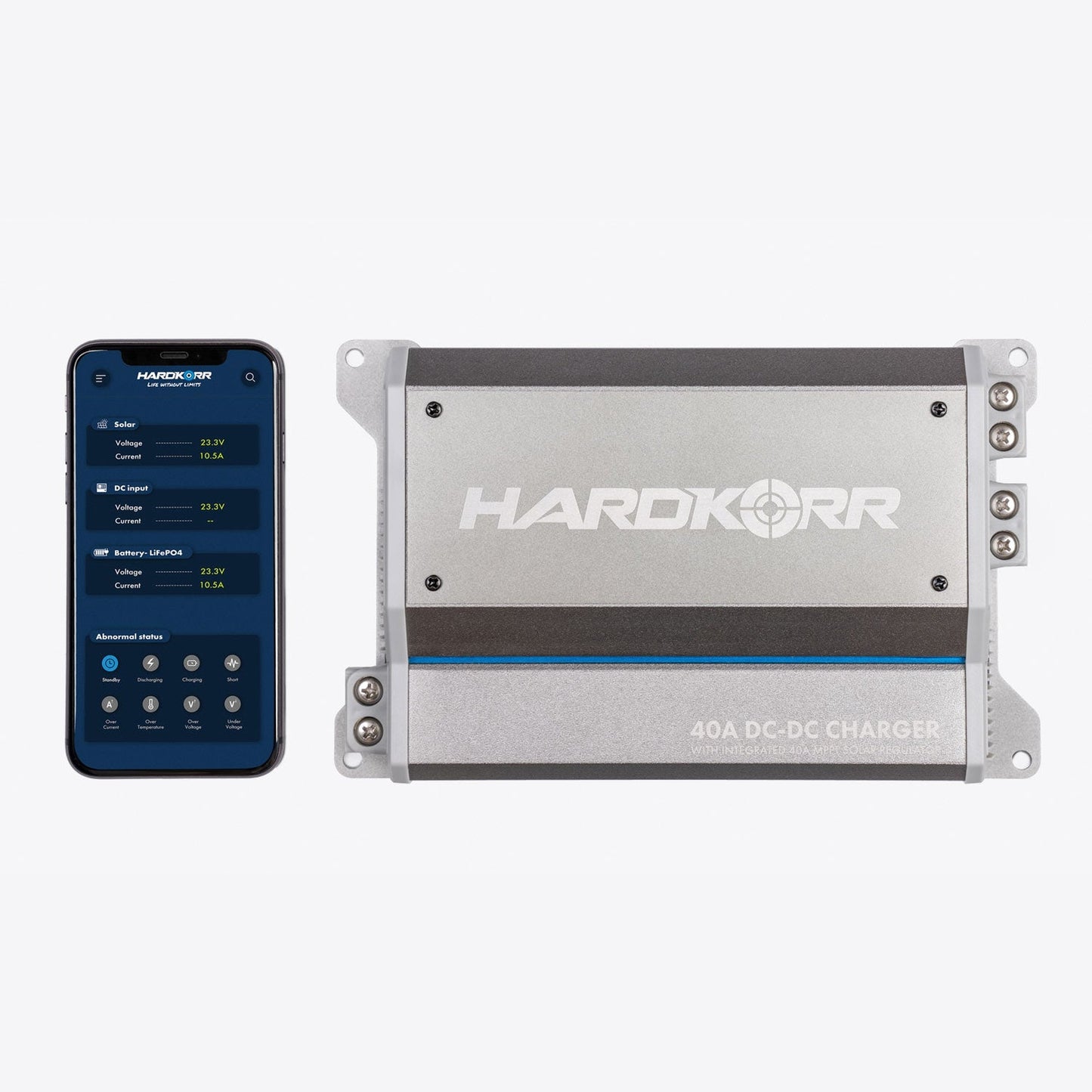 Hard Korr 40A DC-DC Battery Charger With MPPT Solar Regulator