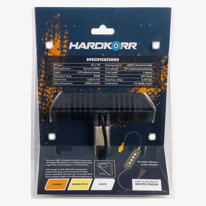 Hard Korr Tri-Colour Angled LED Work Light - WHITE