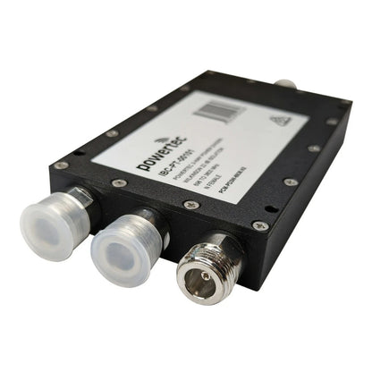 Powertec RF Power Divider 3-Way, 698 to 3800 MHz, N Female, Wilkinson, 18dB isolation