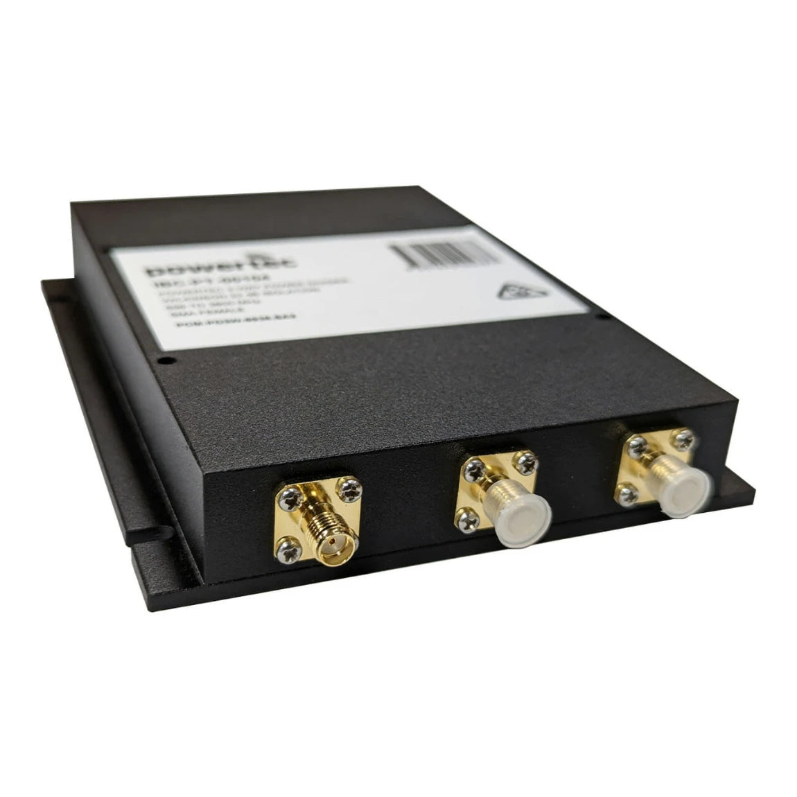 Powertec RF Power Divider 3-Way, 698 to 3800 MHz, SMA Female, Wilkinson, 18dB isolation