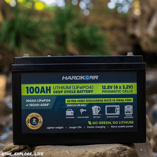 Hard Korr 100AH High-Discharge Lithium (LiFePO4) Deep Cycle Battery