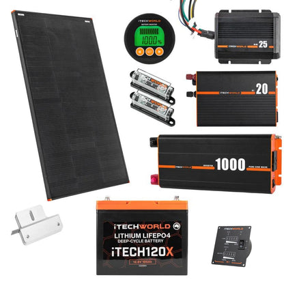 Lithium 4WD Kit - Itech120x, Itechdcdc25, Itechbc20, Itechbm500 & 1000W Inverter