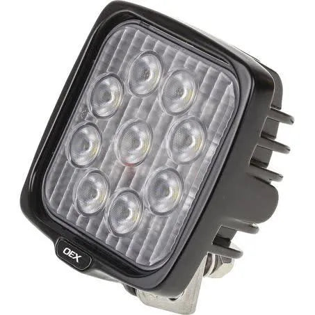 OEX WORK LIGHT SQUARE 9 LED 12V24V CISPR25 RATED - LLX08205