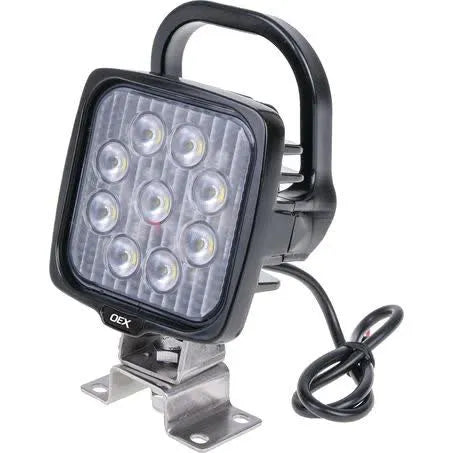OEX WORK LIGHT WITH HANDLE SWITCH - SQUARE 9 LED 12V24V CISPR25 RATED - LLX08205HS