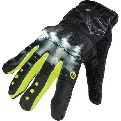 OEX Rechargeable LED Light Gloves, Silicone Grip