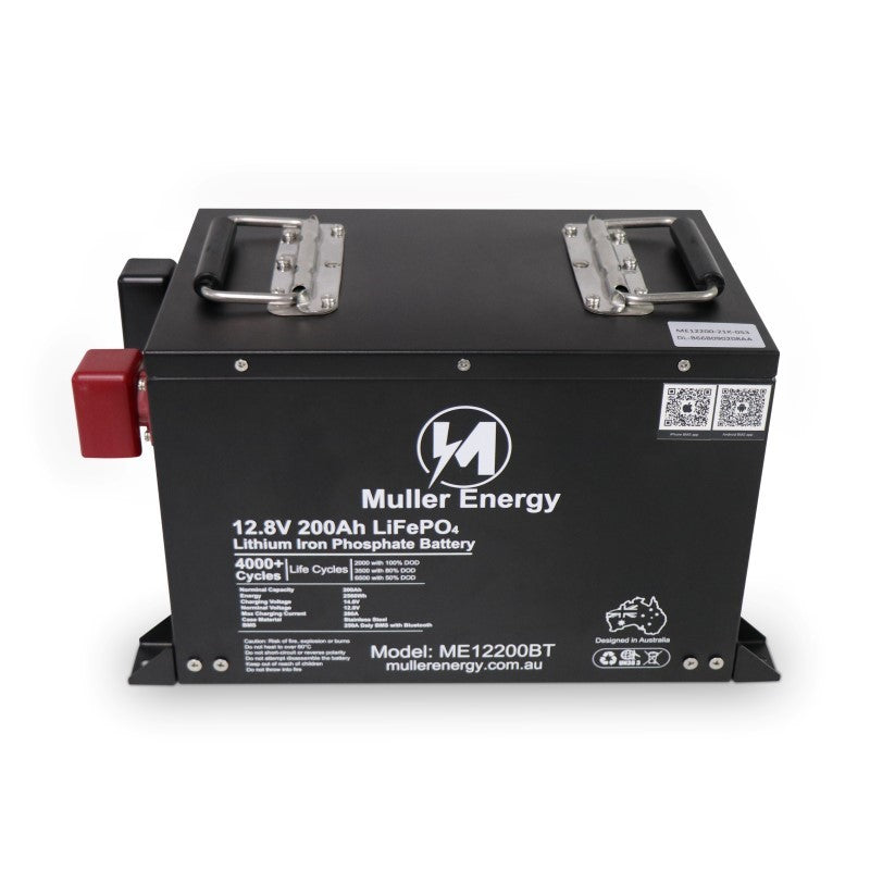 Muller Energy 12V 200Ah Lithium Battery LiFePO4