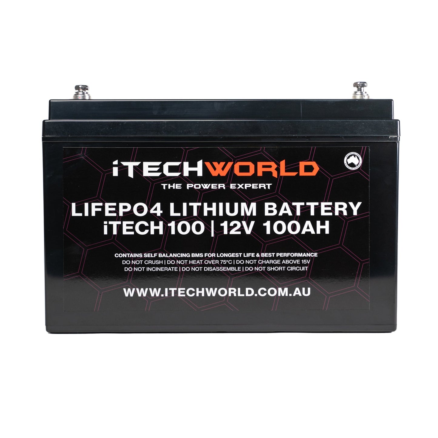 Itech100 12V 100Ah Lithium Battery Lifepo4 Deep Cycle
