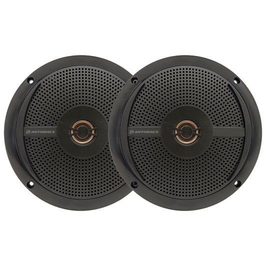 AUTOBACS 6.5 INCH 2-WAY SLIM FIT MARINE SPKS- BLK