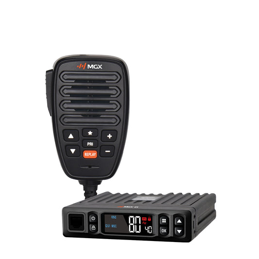 MGX C1 12/24V CB Radio – Super Compact UHF/LMR with Noise Cancelling