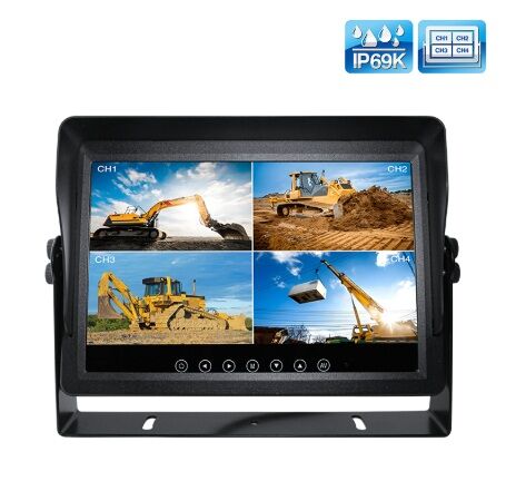 Mongoose MM10WQA 10" Water Resistant AHD QUAD monitor