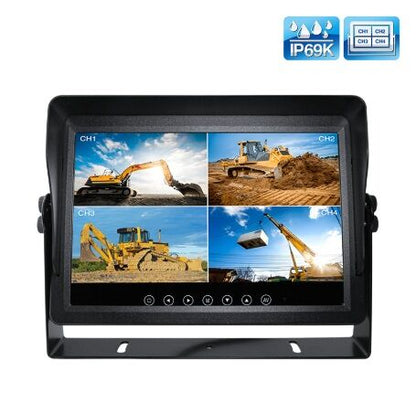 Mongoose MM10WQA 10" Water Resistant AHD QUAD monitor