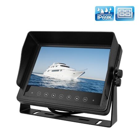 Mongoose MM7WQA 7" Water Resistant AHD QUAD monitor