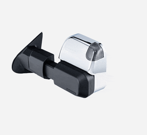 MSA POWER FOLD™ Chrome Electric Towing Mirrors for Ford Everest UA – Indicators & ADR Compliant