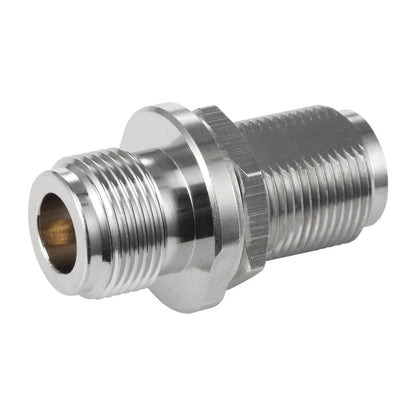 Powertec RF Adapter N Female to N Female, Bulkhead Rear Mount