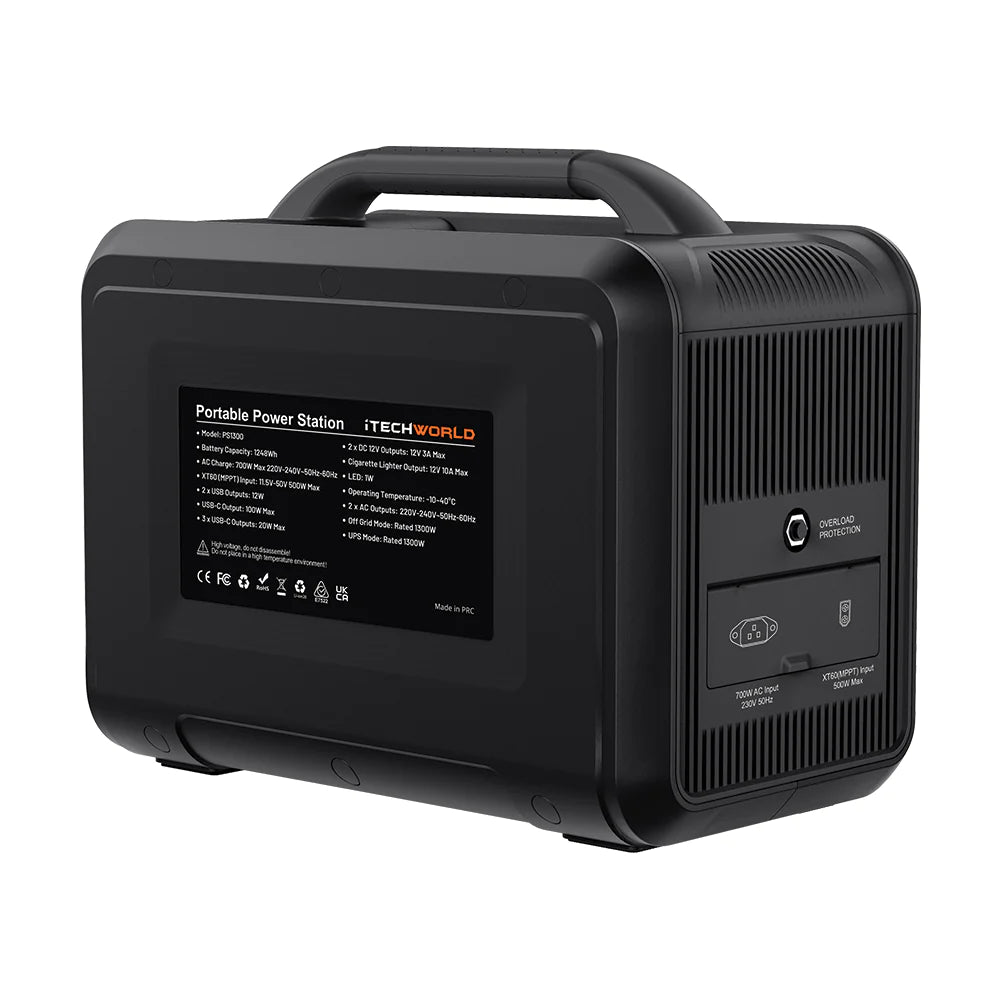 PS1300 Portable Lithium Power Station 1300W 100Ah