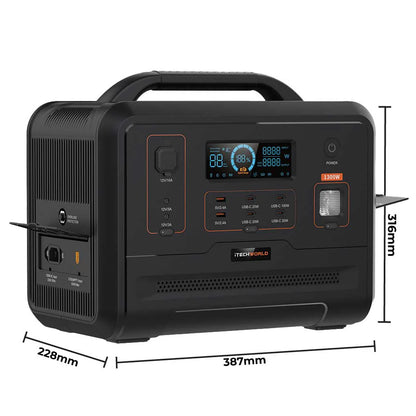 PS1300 Portable Lithium Power Station 1300W 100Ah - ITEM NO LONGER AVAILABLE