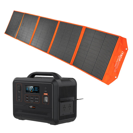 Premium Solar Generator Kit - PS1300 + Solar Blanket