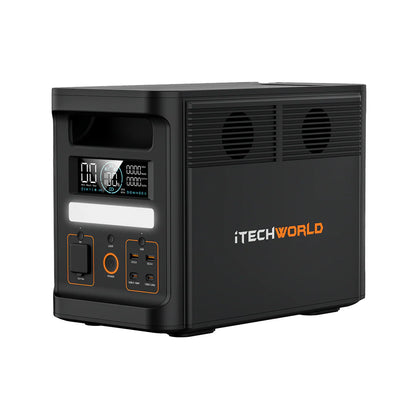iTechworld Pro Solar Generator Kit PS1800 PRO Power Station and 200W Solar Blanket