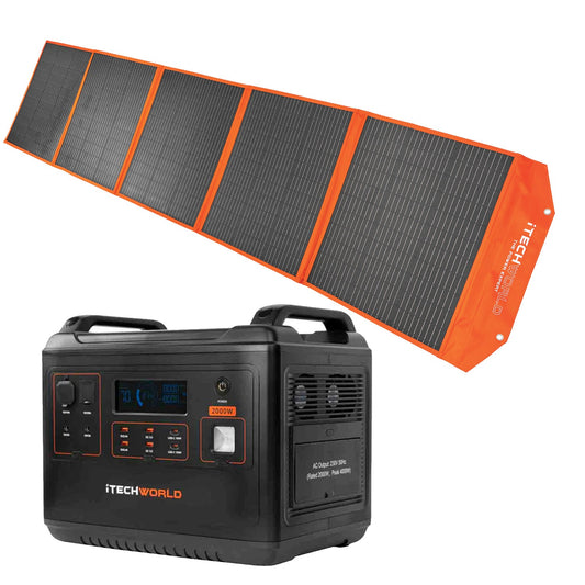 Elite Plus Solar Generator Kit - Ps2000 + 300W Solar Blanket Kit